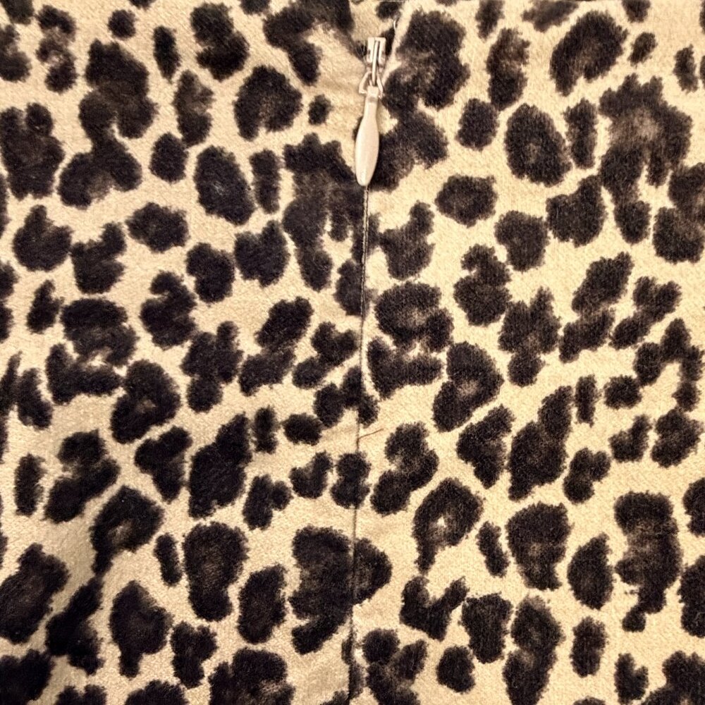 Talbots Leopard Print Stretch Pencil Skirt - Size 16 - Picture 7 of 7